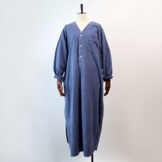 画像11: 80's L.L. Bean COTTON FLANNEL PULLOVER LONG SLEEPING DRESS "MADE IN USA" (11)