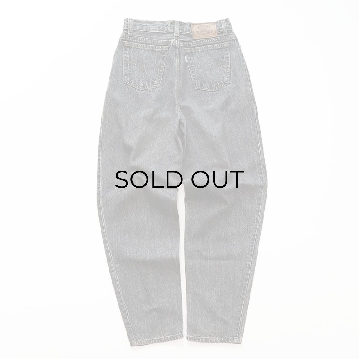 画像4: 〜90's LEVI'S 727 "SILVER TAB" BLACK DENIM RELAXED FIT TAPERED PANTS "MADE IN BELGIUM" 【W28 x L30 程度】 (4)