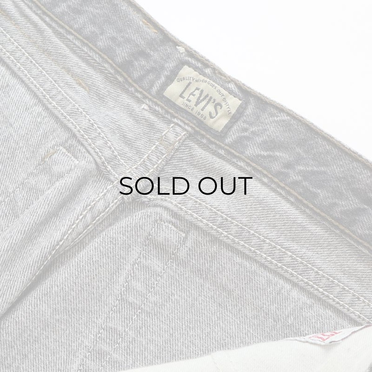 画像9: 〜90's LEVI'S 727 "SILVER TAB" BLACK DENIM RELAXED FIT TAPERED PANTS "MADE IN BELGIUM" 【W28 x L30 程度】 (9)