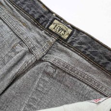 画像9: 〜90's LEVI'S 727 "SILVER TAB" BLACK DENIM RELAXED FIT TAPERED PANTS "MADE IN BELGIUM" 【W28 x L30 程度】 (9)