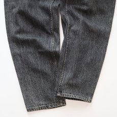 画像7: 〜90's LEVI'S 727 "SILVER TAB" BLACK DENIM RELAXED FIT TAPERED PANTS "MADE IN BELGIUM" 【W28 x L30 程度】 (7)