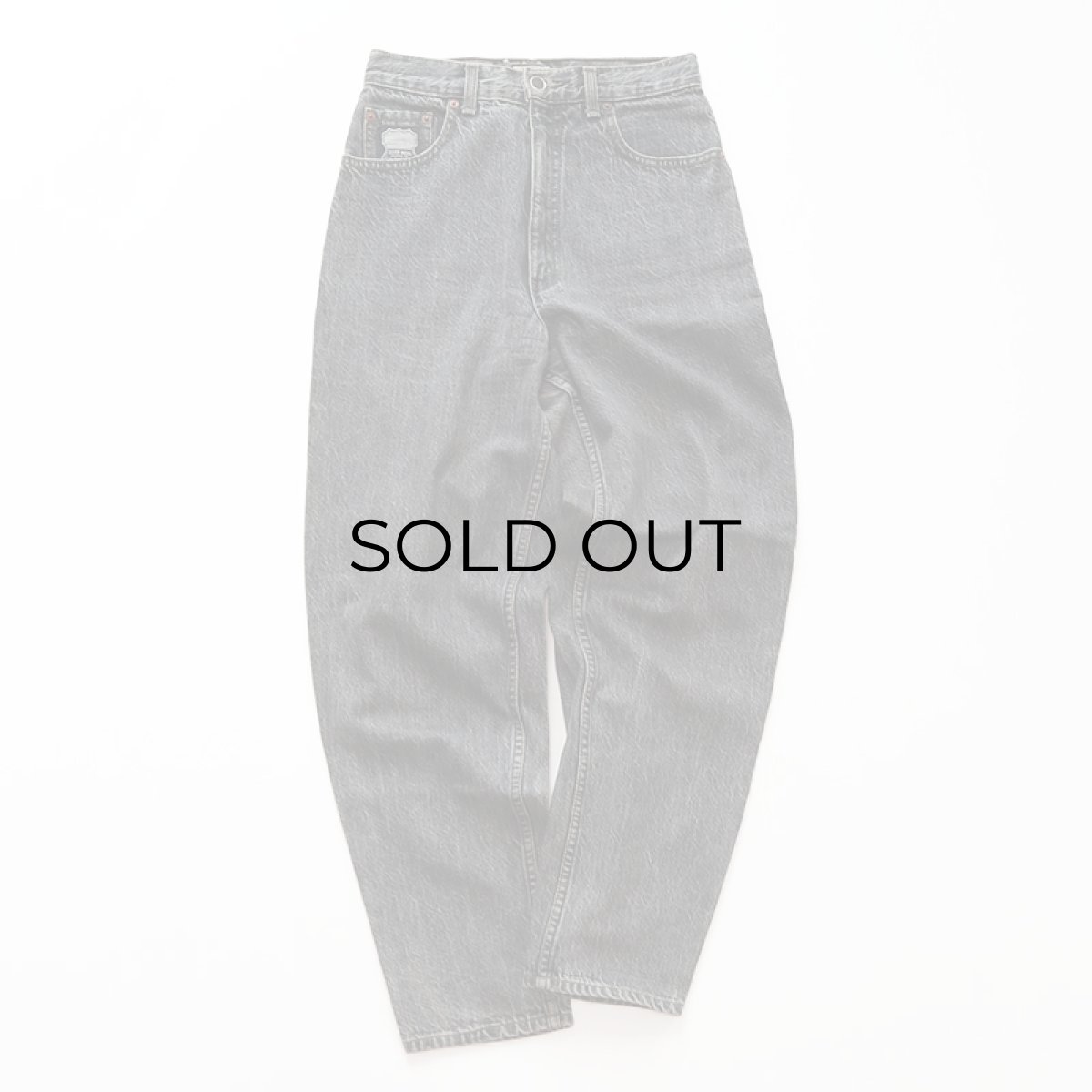 画像2: 〜90's LEVI'S 727 "SILVER TAB" BLACK DENIM RELAXED FIT TAPERED PANTS "MADE IN BELGIUM" 【W28 x L30 程度】 (2)