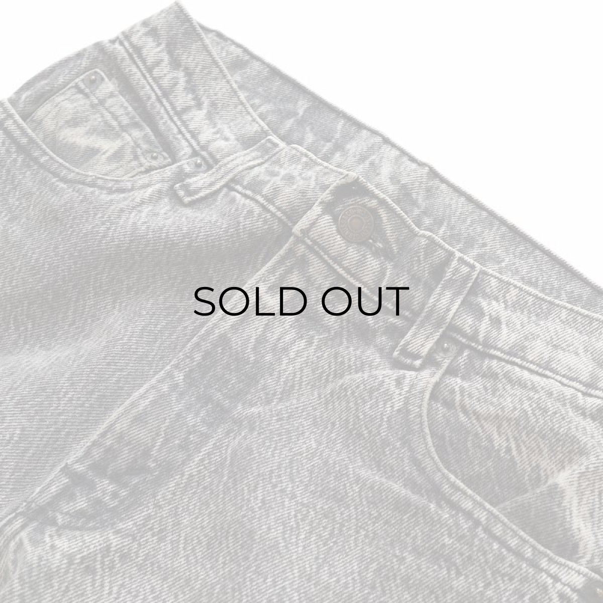 画像5: 80's LEVI'S 550 WHITE WASHED BLACK DENIM RELAXED FIT TAPERED PANTS "made in USA" 【W29 x L30 程度】 (5)