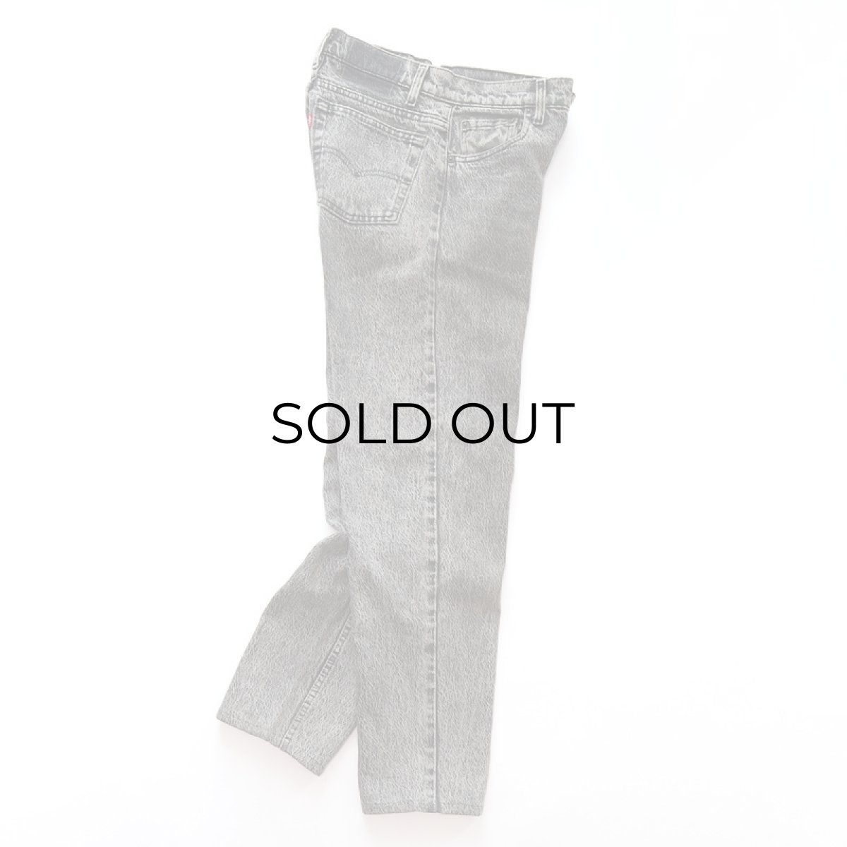 画像3: 80's LEVI'S 550 WHITE WASHED BLACK DENIM RELAXED FIT TAPERED PANTS "made in USA" 【W29 x L30 程度】 (3)