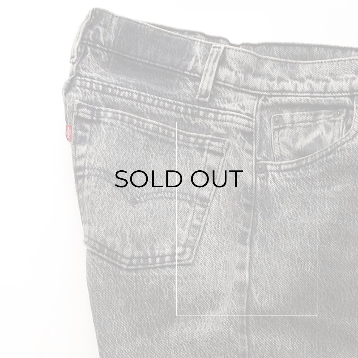 画像10: 80's LEVI'S 550 WHITE WASHED BLACK DENIM RELAXED FIT TAPERED PANTS "made in USA" 【W29 x L30 程度】 (10)