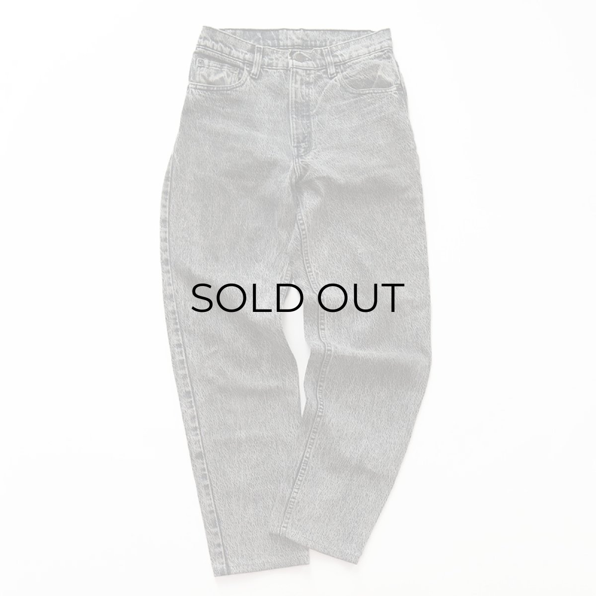 画像2: 80's LEVI'S 550 WHITE WASHED BLACK DENIM RELAXED FIT TAPERED PANTS "made in USA" 【W29 x L30 程度】 (2)