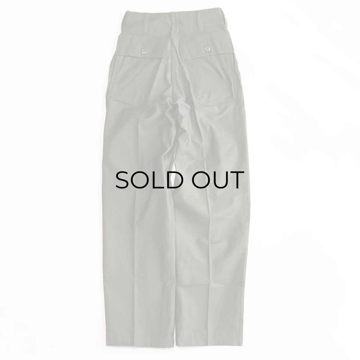 画像4: 60's US ARMY COTTON SATEEN UTILITY BAKER PANTS "DEADSTOCK" "68年"【W26 x L31】 (4)