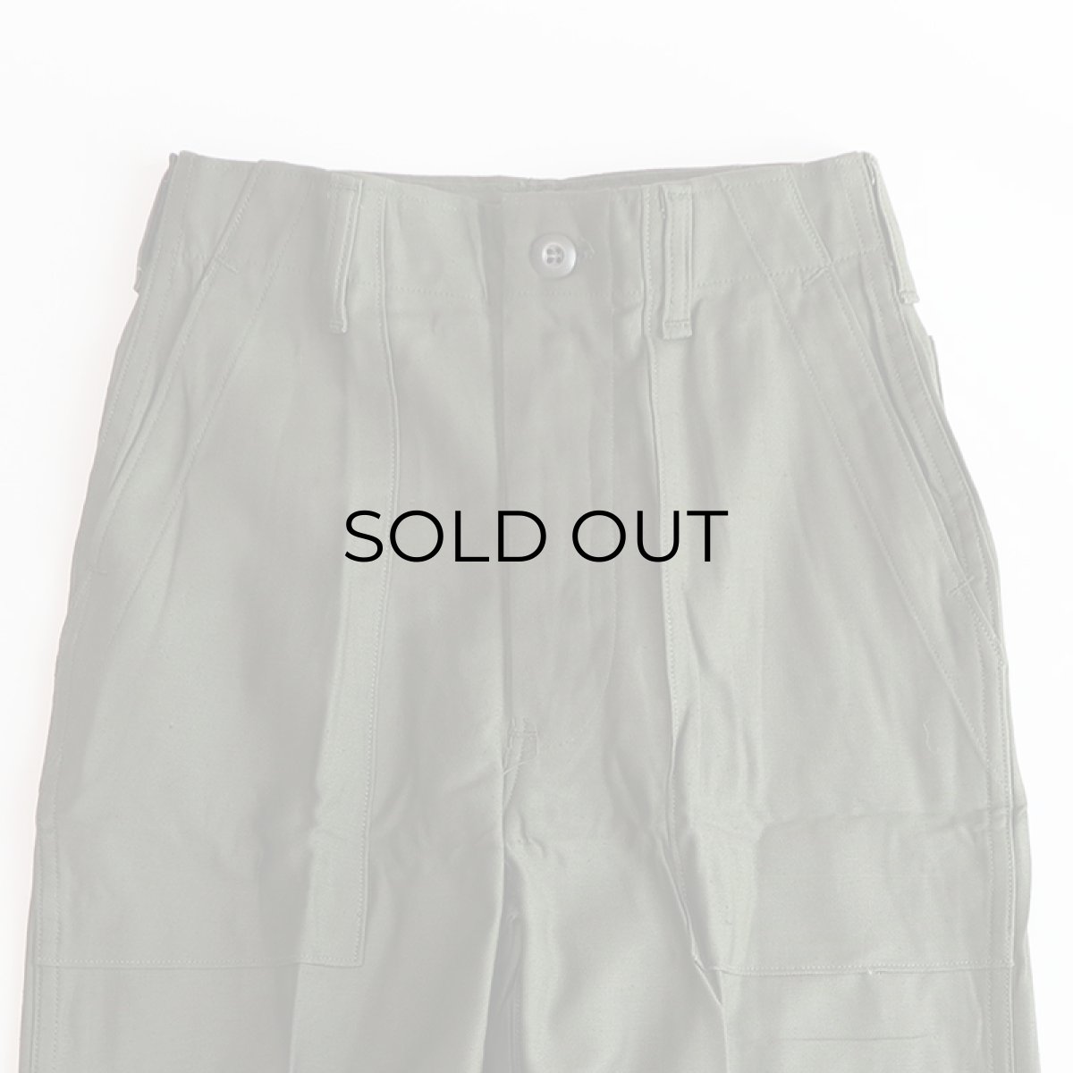 画像5: 60's US ARMY COTTON SATEEN UTILITY BAKER PANTS "DEADSTOCK" "69年"【W26 x L31】 (5)