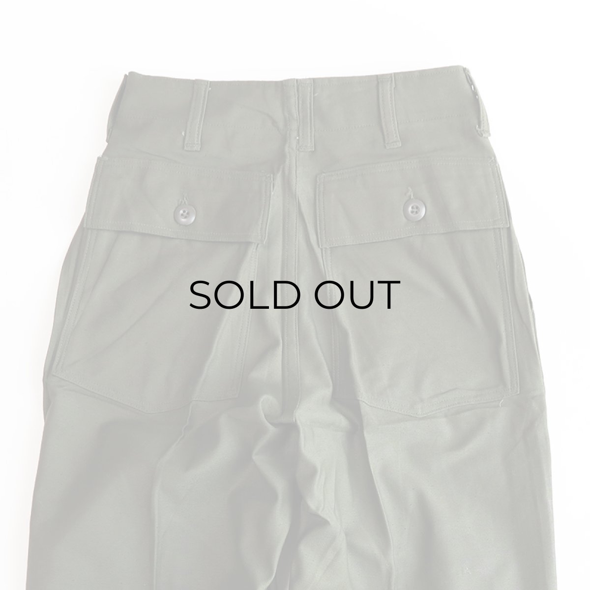 画像8: 60's US ARMY COTTON SATEEN UTILITY BAKER PANTS "DEADSTOCK" "69年"【W26 x L31】 (8)