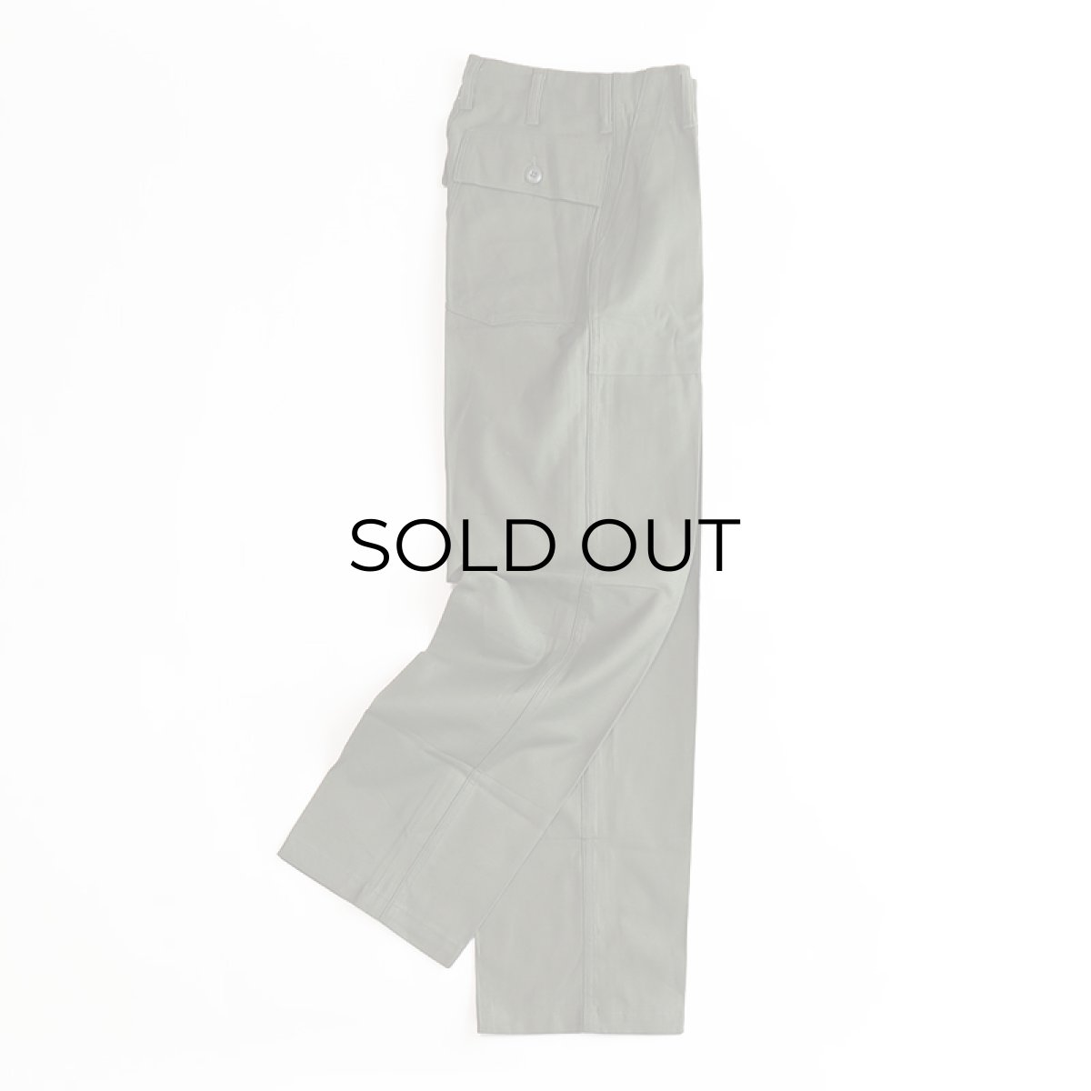 画像3: 60's US ARMY COTTON SATEEN UTILITY BAKER PANTS "DEADSTOCK" "69年"【W26 x L31】 (3)