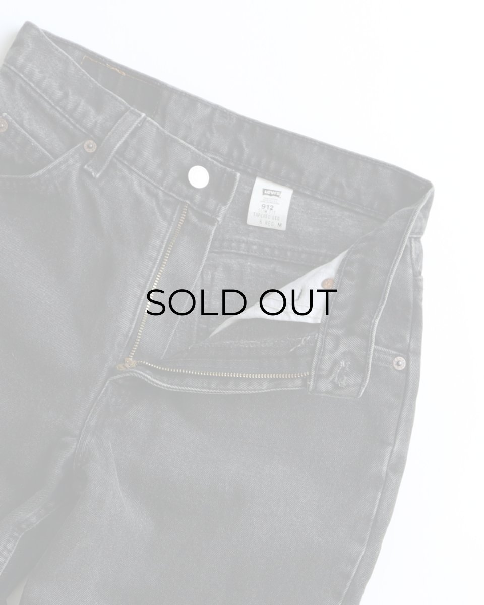 画像4: LEVI'S 912 BLACK DENIM WOMEN'S SLIM FIT PANTS "made in USA" 【W28 x L30.5 程度】 (4)