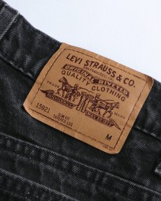 画像7: LEVI'S 912 BLACK DENIM WOMEN'S SLIM FIT PANTS "made in USA" 【W28 x L30.5 程度】 (7)