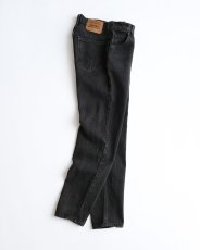 画像1: LEVI'S 912 BLACK DENIM WOMEN'S SLIM FIT PANTS "made in USA" 【W28 x L30.5 程度】 (1)