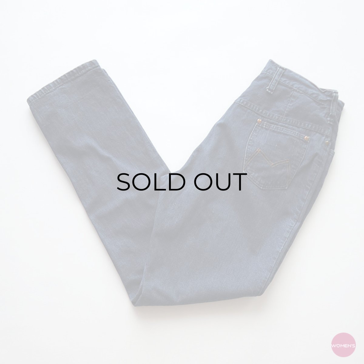 画像1: 60's BLUE BELL "MAVERICK" COTTON DENIM WOMEN'S SLIM CUT PANTS 【SIZE : W28 x L29.5 程度】 (1)