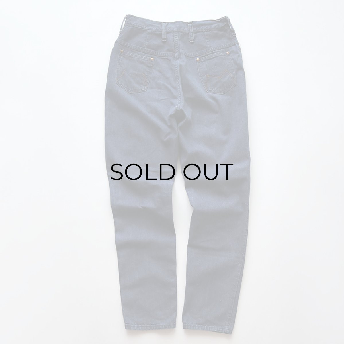 画像4: 60's BLUE BELL "MAVERICK" COTTON DENIM WOMEN'S SLIM CUT PANTS 【SIZE : W28 x L29.5 程度】 (4)