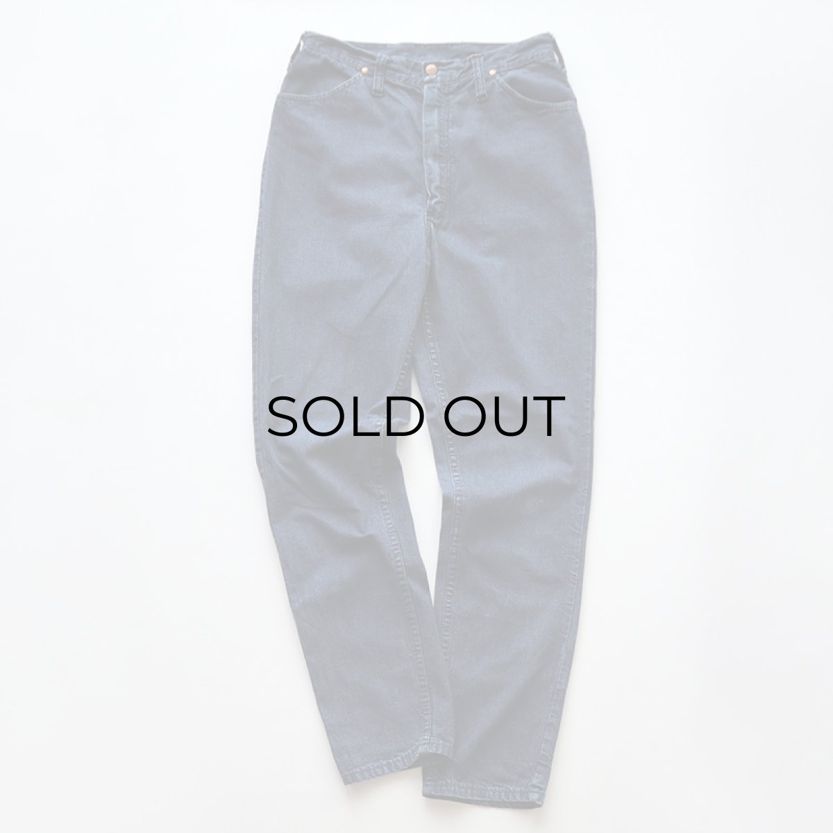 画像2: 60's BLUE BELL "MAVERICK" COTTON DENIM WOMEN'S SLIM CUT PANTS 【SIZE : W28 x L29.5 程度】 (2)