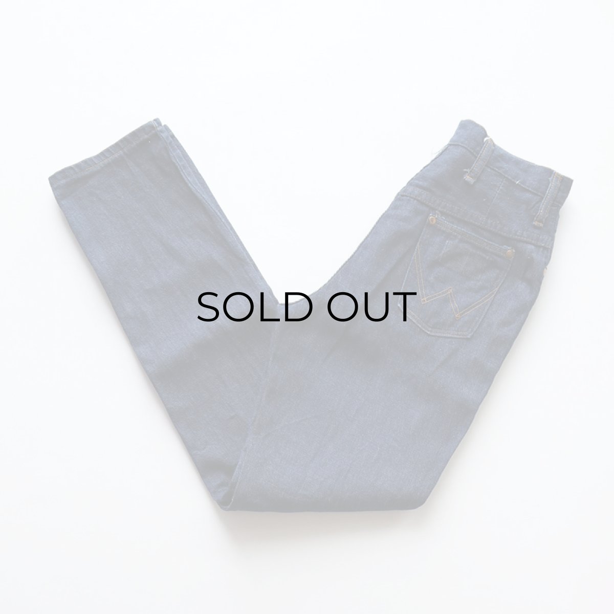 画像1: 60's Wrangler COTTON DENIM WOMEN'S SLIM FIT PANTS 【SIZE : W26 x L29.5 程度】 (1)