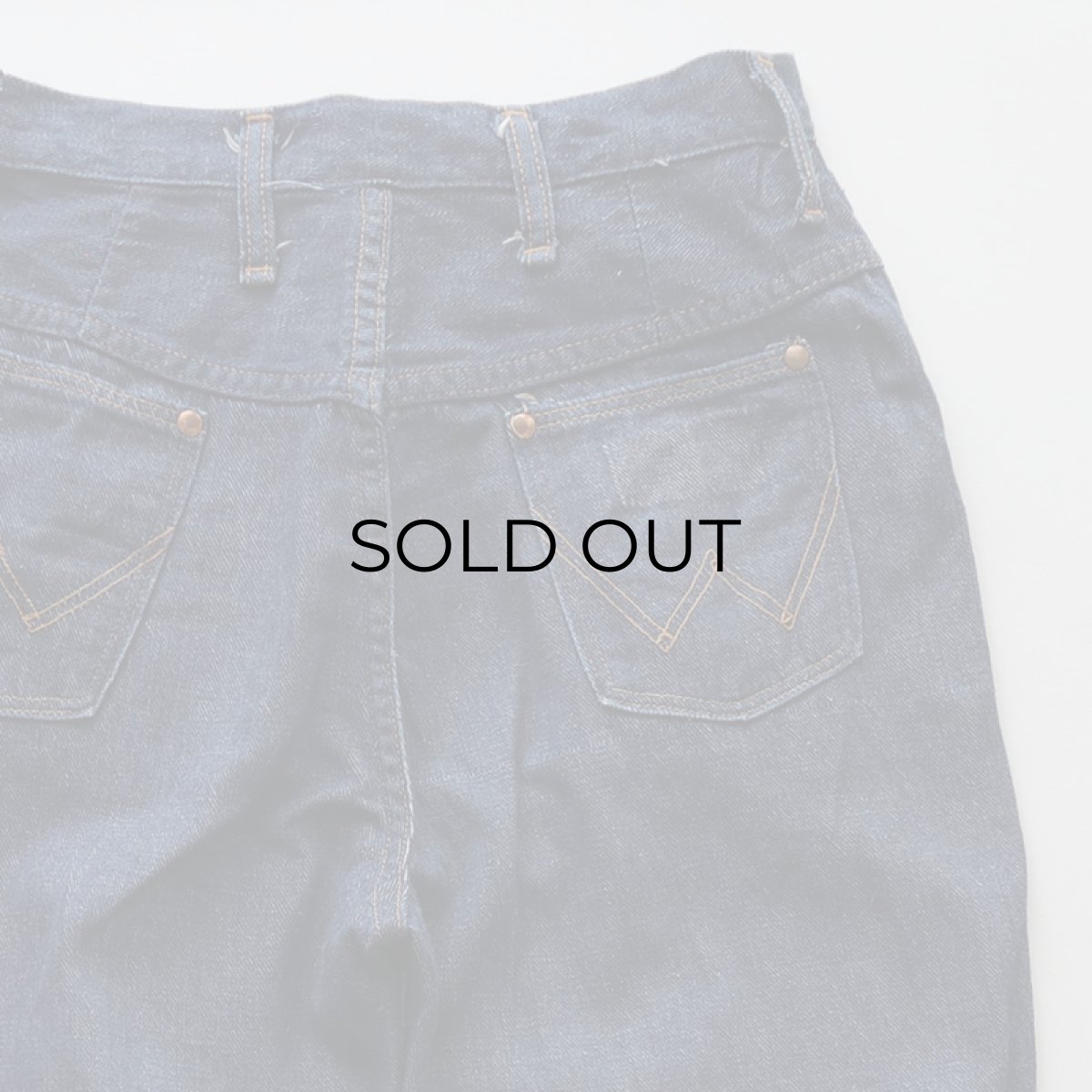 画像8: 60's Wrangler COTTON DENIM WOMEN'S SLIM FIT PANTS 【SIZE : W26 x L29.5 程度】 (8)