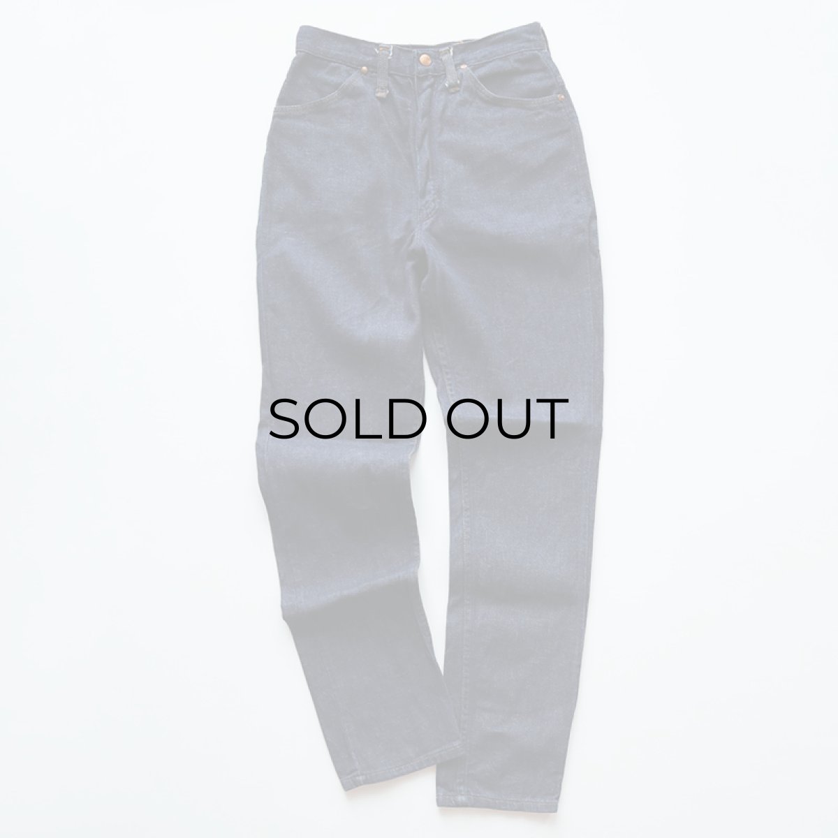 画像2: 60's Wrangler COTTON DENIM WOMEN'S SLIM FIT PANTS 【SIZE : W26 x L29.5 程度】 (2)