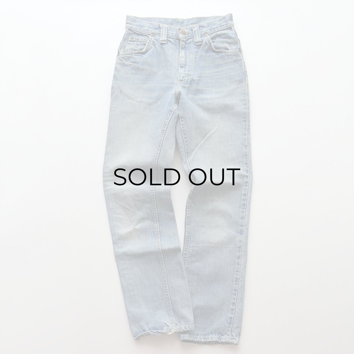 画像2: 〜80's Lee UNKNOWN MODEL DENIM WOMEN'S PANTS "MADE IN USA" 【SIZE : W26 x L30 程度】 (2)