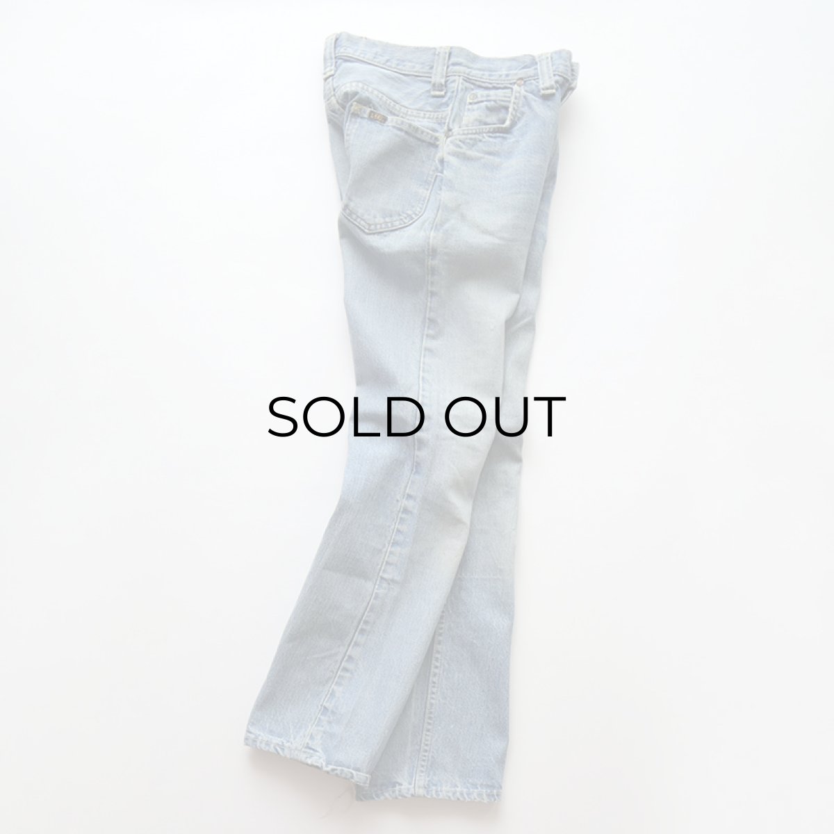 画像3: 〜80's Lee UNKNOWN MODEL DENIM WOMEN'S PANTS "MADE IN USA" 【SIZE : W26 x L30 程度】 (3)