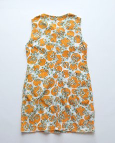 画像4: 70's UNKNOWN BRAND HANDMADE COTTON PILE ALL OVER FLOWER PATTERN N/S TUNIC (4)