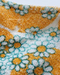 画像10: 70's UNKNOWN BRAND HANDMADE COTTON PILE ALL OVER FLOWER PATTERN N/S TUNIC (10)