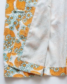 画像7: 70's UNKNOWN BRAND HANDMADE COTTON PILE ALL OVER FLOWER PATTERN N/S TUNIC (7)