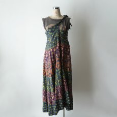 画像11: OLD UNKNOWN BRAND INDIAN COTTON WRAP MAXI SKIRT (11)
