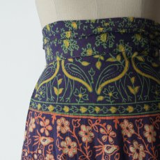 画像4: OLD UNKNOWN BRAND INDIAN COTTON WRAP MAXI SKIRT (4)