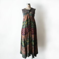 画像1: OLD DECCAN for Fashion Club INDIAN COTTON WRAP MAXI SKIRT (1)