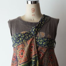 画像2: OLD DECCAN for Fashion Club INDIAN COTTON WRAP MAXI SKIRT (2)