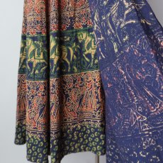 画像8: OLD DECCAN for Fashion Club INDIAN COTTON WRAP MAXI SKIRT (8)