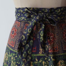 画像9: OLD DECCAN for Fashion Club INDIAN COTTON WRAP MAXI SKIRT (9)