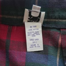 画像6: FSTOP COTTON CHECK SIDE BUTTON MIMOLET SKIRT "MADE IN USA" (6)