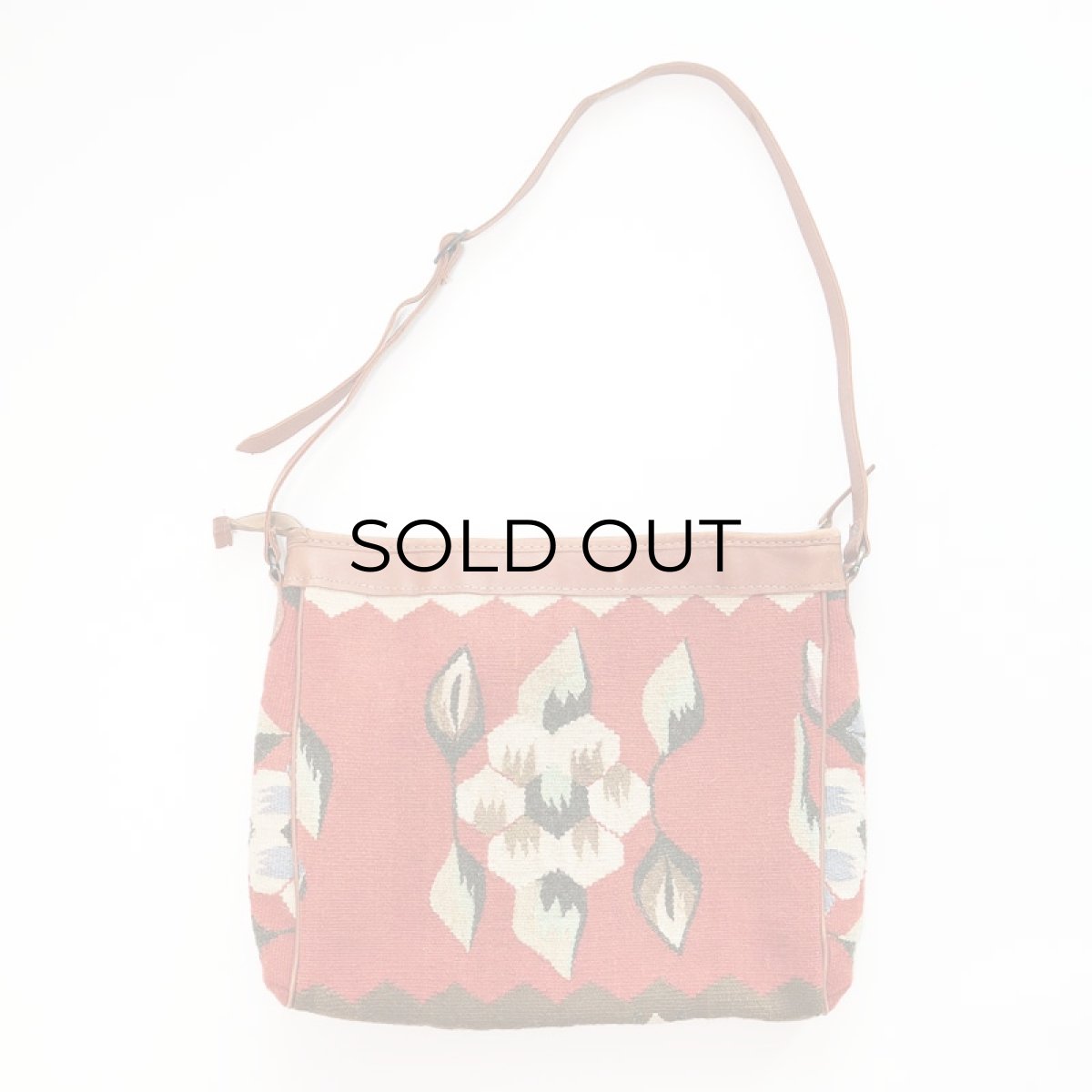 画像2: CARPETBAGS OF AMERICA LEATHER x RUG SHOULDER BAG (2)