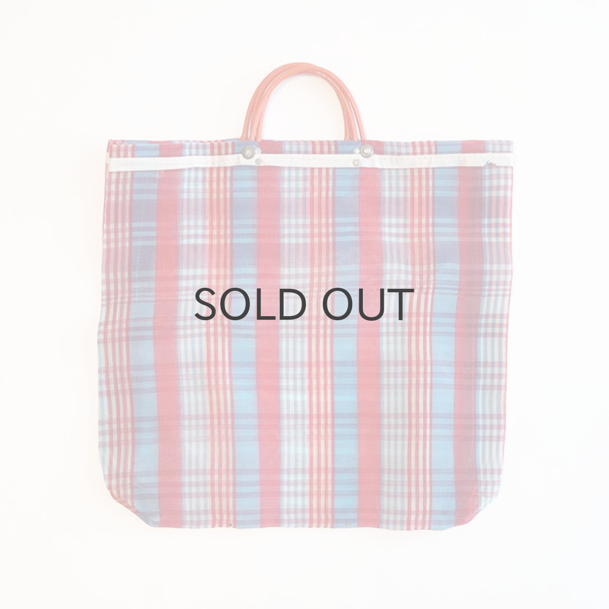 画像1: OLD CHECK MARKET TOTE BAG (1)