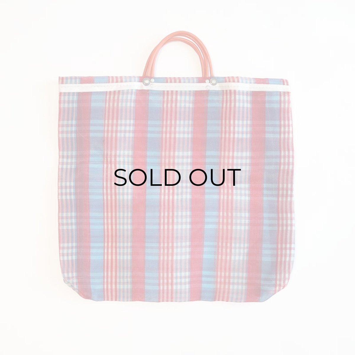 画像2: OLD CHECK MARKET TOTE BAG (2)
