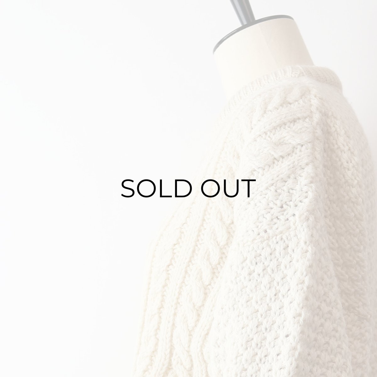 画像6: OLD Murray Brothers WOOL HAND KNIT FISHERMAN'S SWEATER (6)