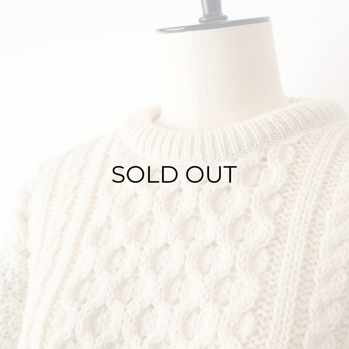 画像5: OLD Murray Brothers WOOL HAND KNIT FISHERMAN'S SWEATER (5)