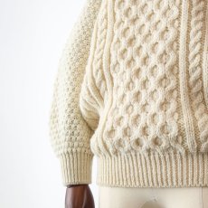 画像7: OLD Murray Brothers WOOL HAND KNIT FISHERMAN'S SWEATER (7)