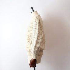 画像2: OLD Murray Brothers WOOL HAND KNIT FISHERMAN'S SWEATER (2)