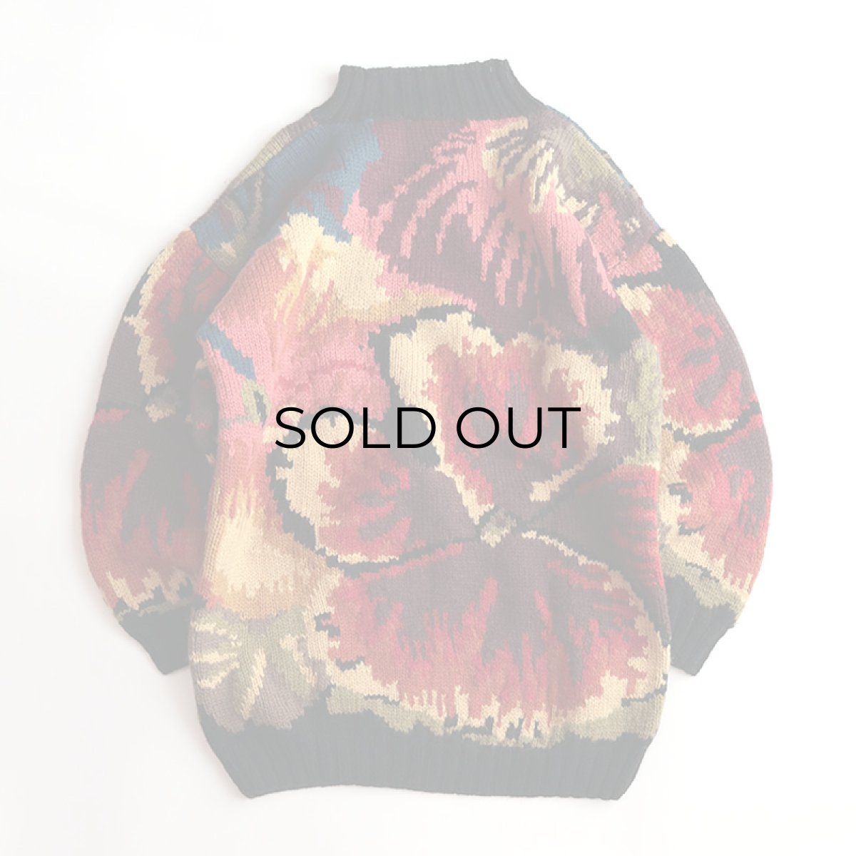 画像2: wrapped in GLORY WOOL JACQUARD HAND KNIT SWEATER (2)