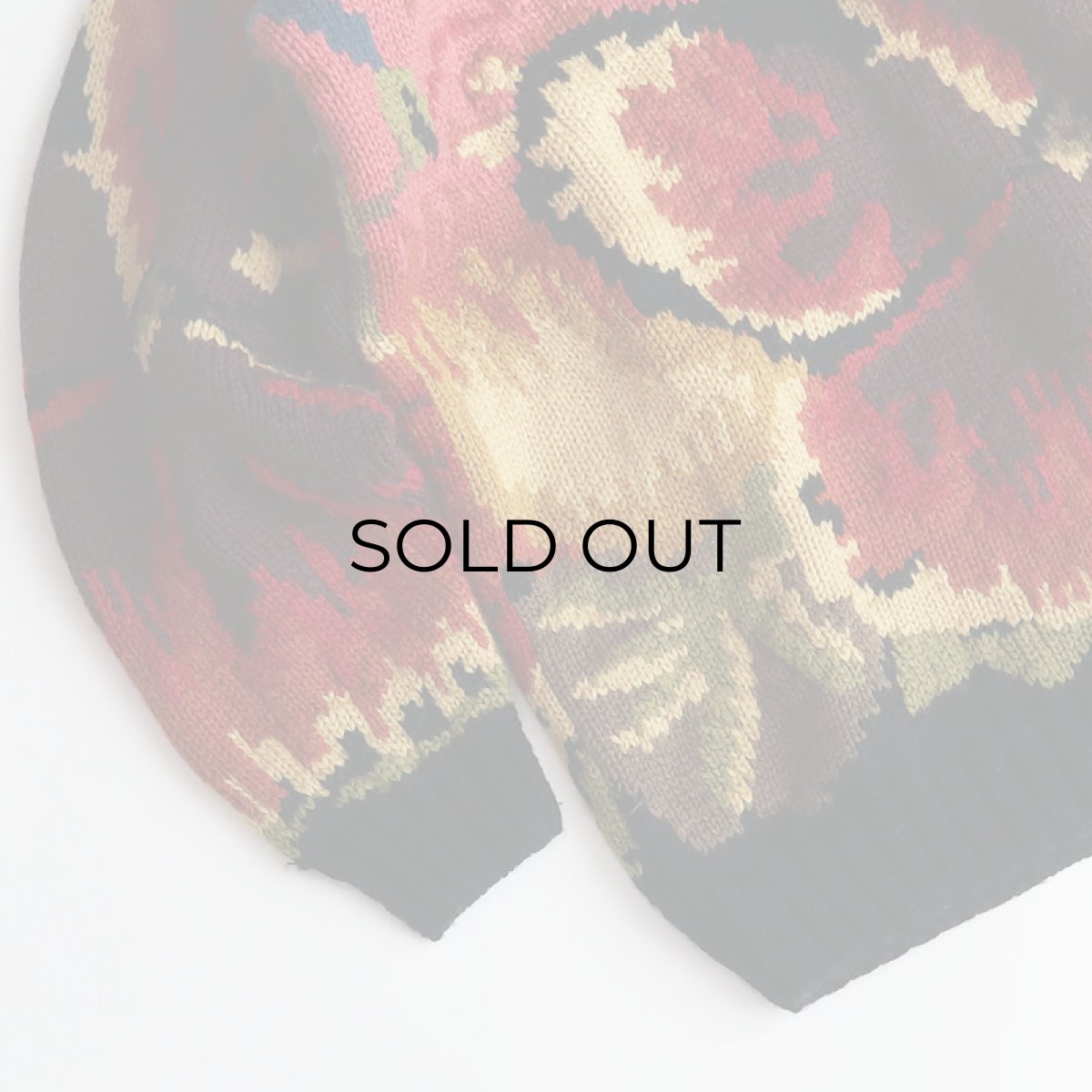 画像4: wrapped in GLORY WOOL JACQUARD HAND KNIT SWEATER (4)