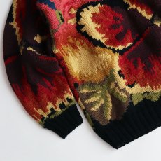 画像4: wrapped in GLORY WOOL JACQUARD HAND KNIT SWEATER (4)