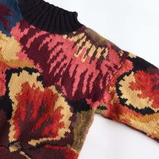 画像3: wrapped in GLORY WOOL JACQUARD HAND KNIT SWEATER (3)