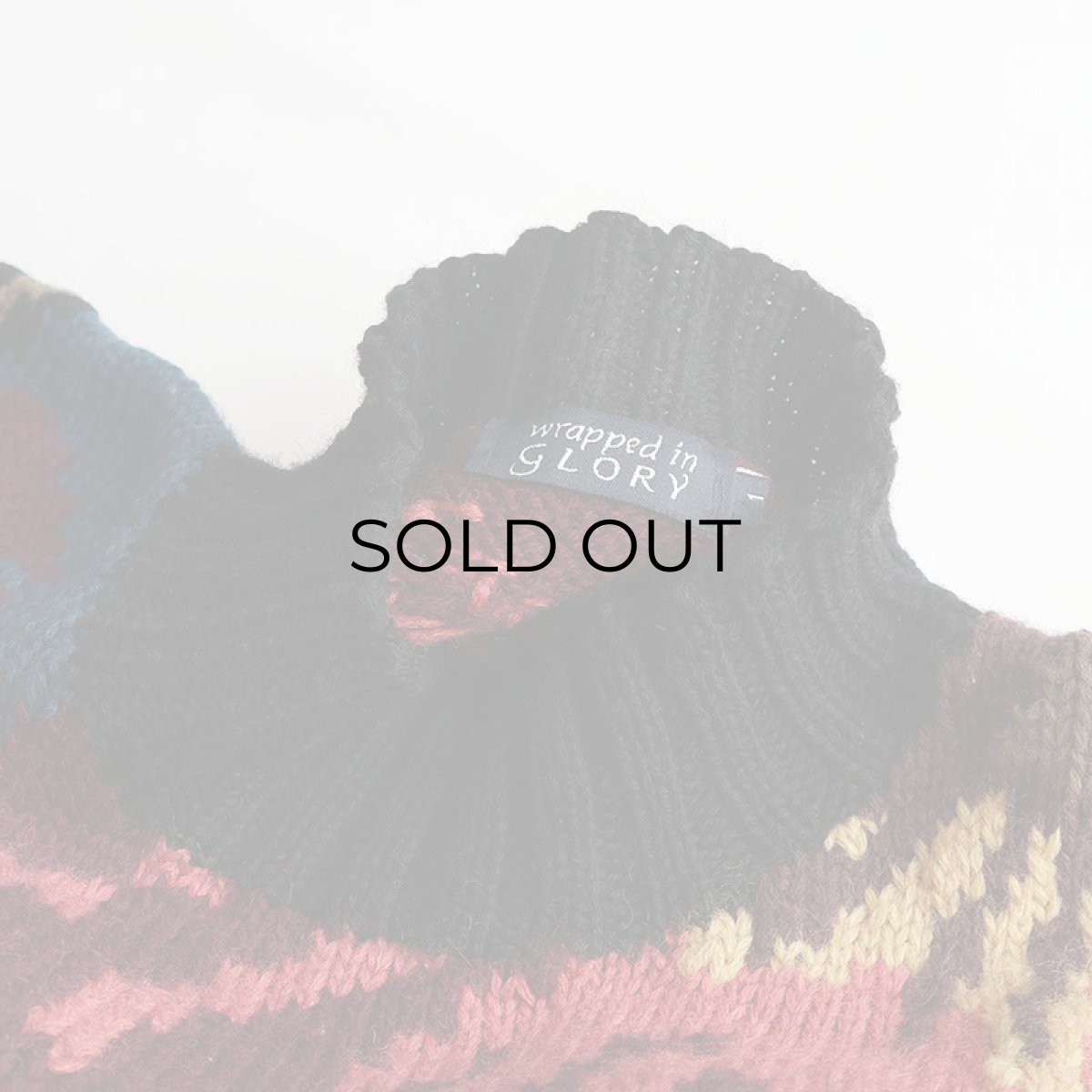 画像5: wrapped in GLORY WOOL JACQUARD HAND KNIT SWEATER (5)