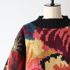 画像7: wrapped in GLORY WOOL JACQUARD HAND KNIT SWEATER (7)