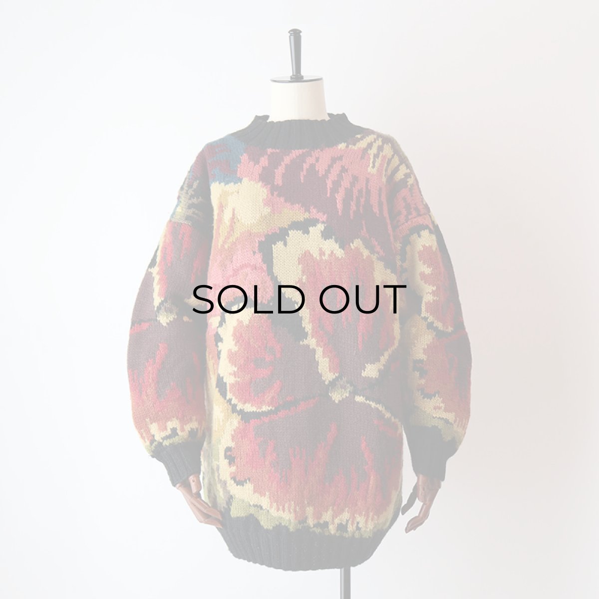 画像8: wrapped in GLORY WOOL JACQUARD HAND KNIT SWEATER (8)