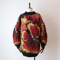 画像8: wrapped in GLORY WOOL JACQUARD HAND KNIT SWEATER (8)